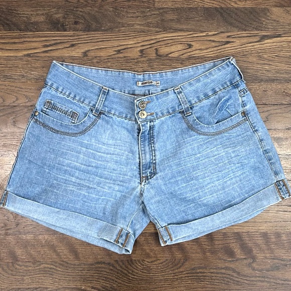Blue Jean Shorts Classic Denim Style - Picture 1 of 3